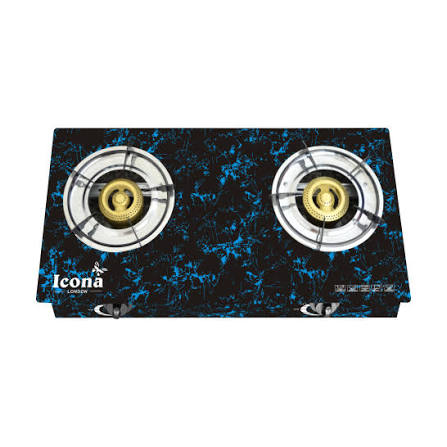 Second image of Icona 2 burner glass stove